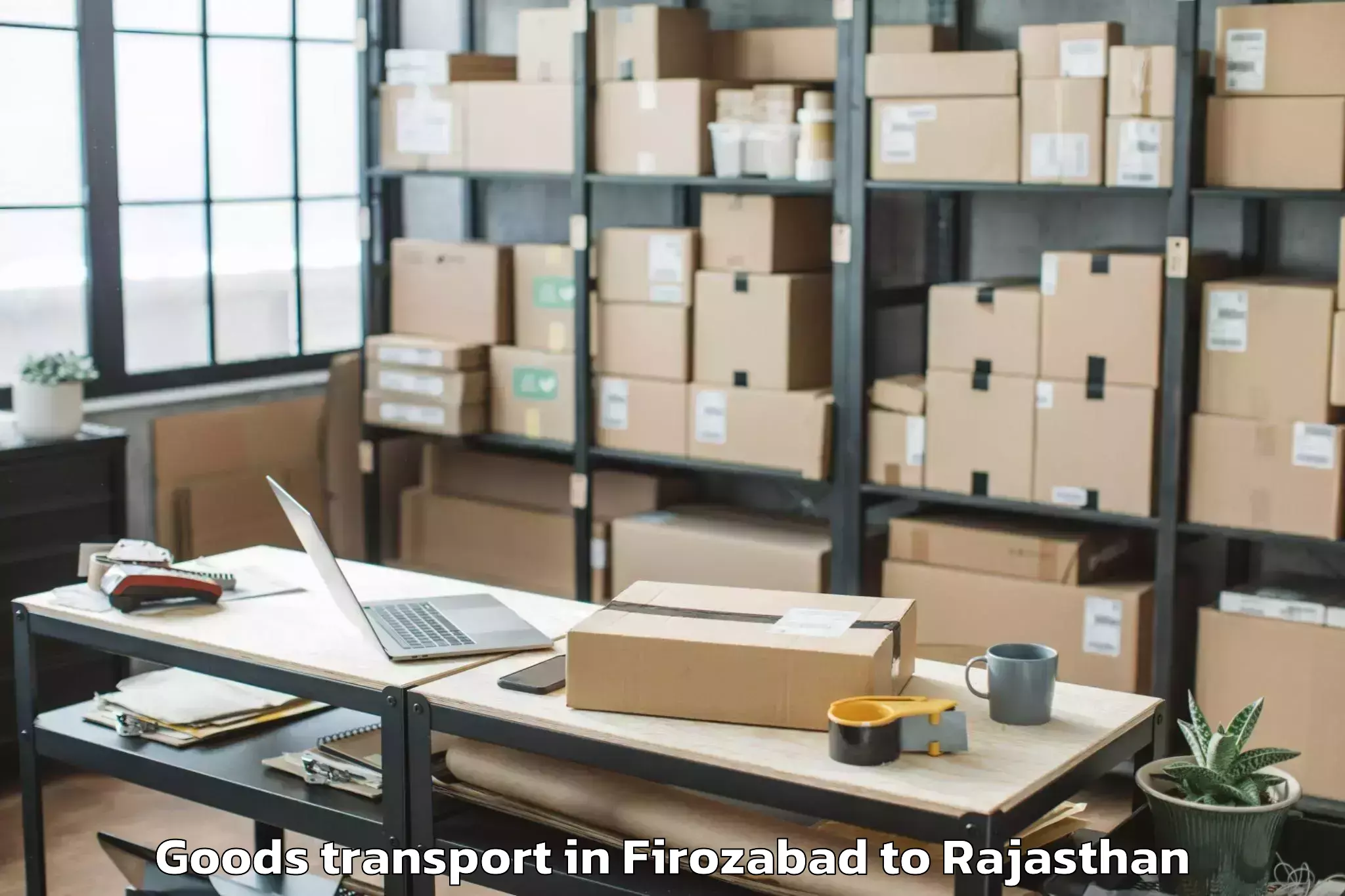 Affordable Firozabad to Madanganj Kishangarh Goods Transport